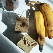 Load image into Gallery viewer, Plantain + Coffee Scrub Soap Cube