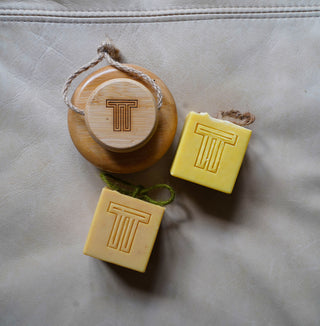 terra-tory brush mango carrot soap
